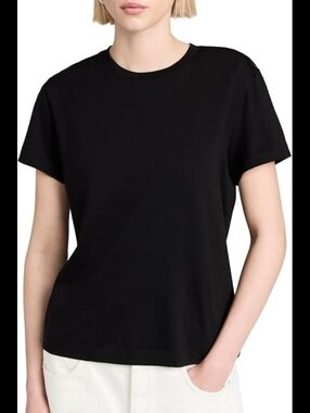Vince Prima Cotton Classic Crewneck Women's T-Shirt - Black M